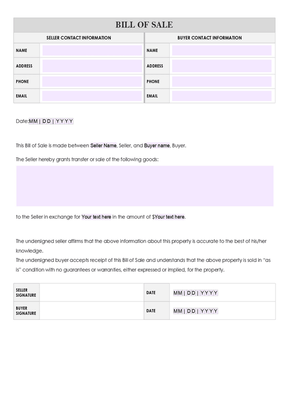 Motorbike Proof Of Purchase Type